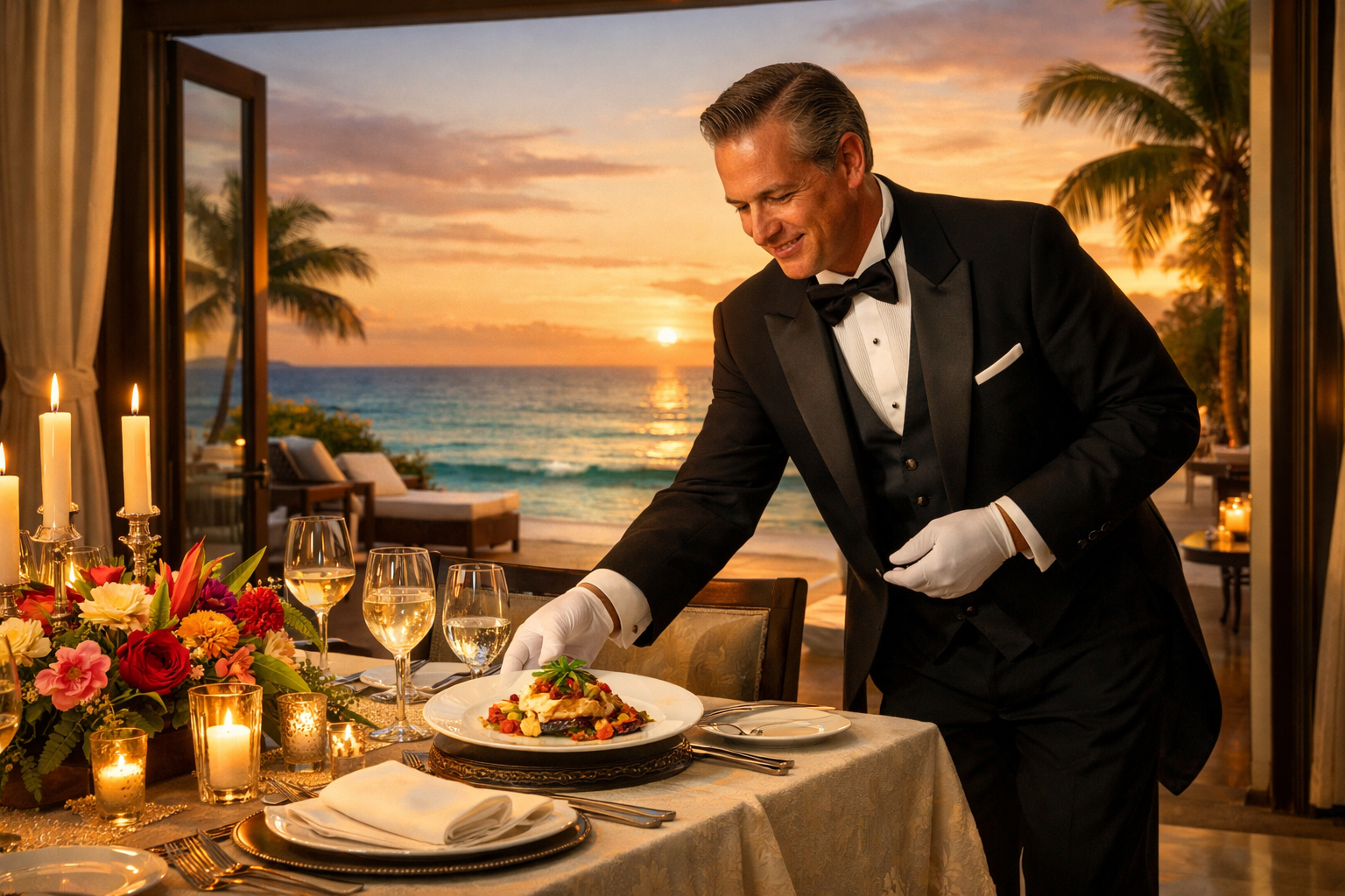 Butler & meal attendants Riviera Maya